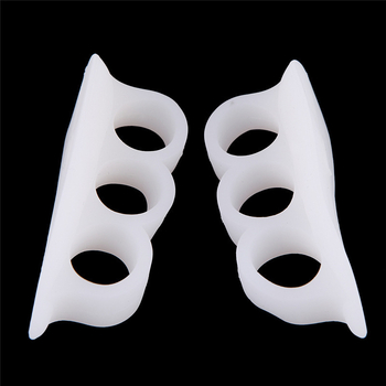 Amazoni kolme auguga silikoonist varvastevahe meestele ja naistele pöidla valgusvalu kattuvate sõrmede isolatsiooni korrigeerimise komplekt