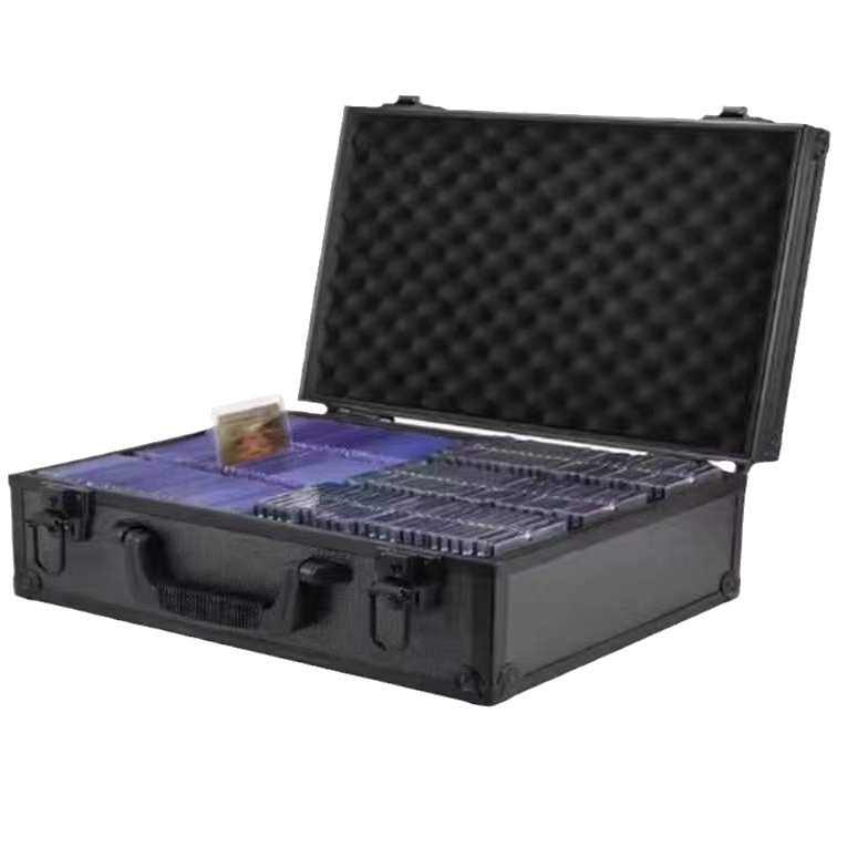 Tehase tarne mustast alumiiniumisulamist kaasaskantavast tööriistakastist alumiiniumist kastist instrumentide kasti hoiukastist alumiiniumisulamist tööriistakast