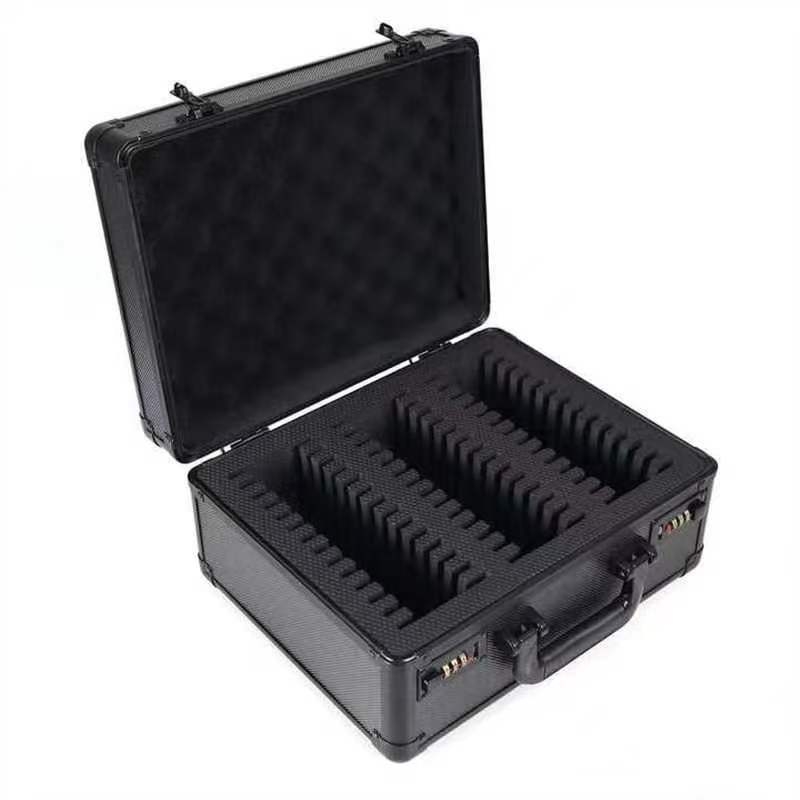 Tehase tarne mustast alumiiniumisulamist kaasaskantavast tööriistakastist alumiiniumist kastist instrumentide kasti hoiukastist alumiiniumisulamist tööriistakast