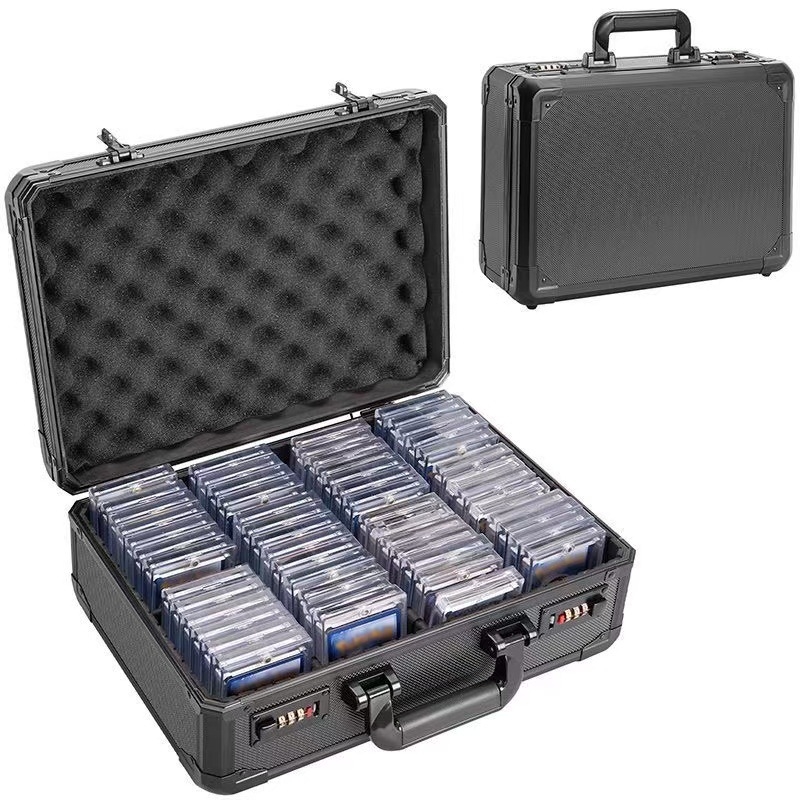 Tehase tarne mustast alumiiniumisulamist kaasaskantavast tööriistakastist alumiiniumist kastist instrumentide kasti hoiukastist alumiiniumisulamist tööriistakast