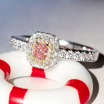 temu διασυνοριακή πηγή TK εκρήξεις πριγκίπισσα τετράγωνο διαμαντένιο δαχτυλίδι βαριάς βιομηχανίας διπλής επίστρωσης χρώματος ροζ διαμαντένιο δαχτυλίδι γάμου με διαμάντια γυναικείο δαχτυλίδι με διαμάντια