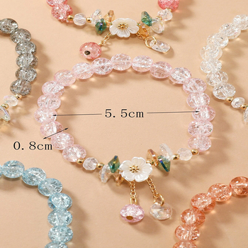 Euroopa ja Ameerika uue stiili väikesed värske päevalilleklaasi hulgimüügivärvi käevõrud