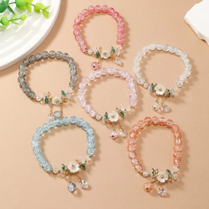 Euroopa ja Ameerika uue stiili väikesed värske päevalilleklaasi hulgimüügivärvi käevõrud