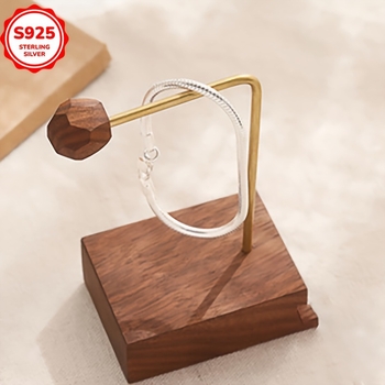 TEMU925 Επιπλατινωμένο με ασήμι, διασυνοριακό ηλεκτρονικό εμπόριο, εκρηκτικό, εξατομικευμένο βραχιόλι με κόκαλο φιδιού, για κορίτσια, βραχιόλι ζευγαριού, ελαφρύ, πολυτελές, εξελιγμένο