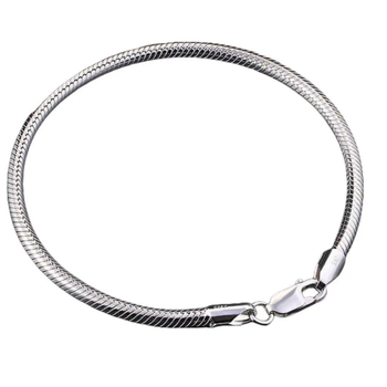 TEMU925 Επιπλατινωμένο με ασήμι, διασυνοριακό ηλεκτρονικό εμπόριο, εκρηκτικό, εξατομικευμένο βραχιόλι με κόκαλο φιδιού, για κορίτσια, βραχιόλι ζευγαριού, ελαφρύ, πολυτελές, εξελιγμένο