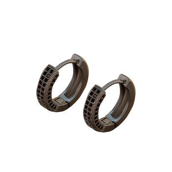 „Amazon wish“ karšto pardavimo prabangūs geometriniai vario inkrustuoti cirkonio auskarai, apvalūs temperamento universalūs auskarai, didmeninė prekyba auskarais