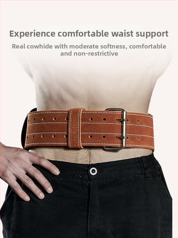 Ζώνη γυμναστικής squat σκληρή έλξη πέντε στρώσεων ανδρική άρση βαρών αθλητική υποστήριξη μέσης bodybuilding δύναμη άρση δέρματος αγελάδας εξοπλισμός ζώνης