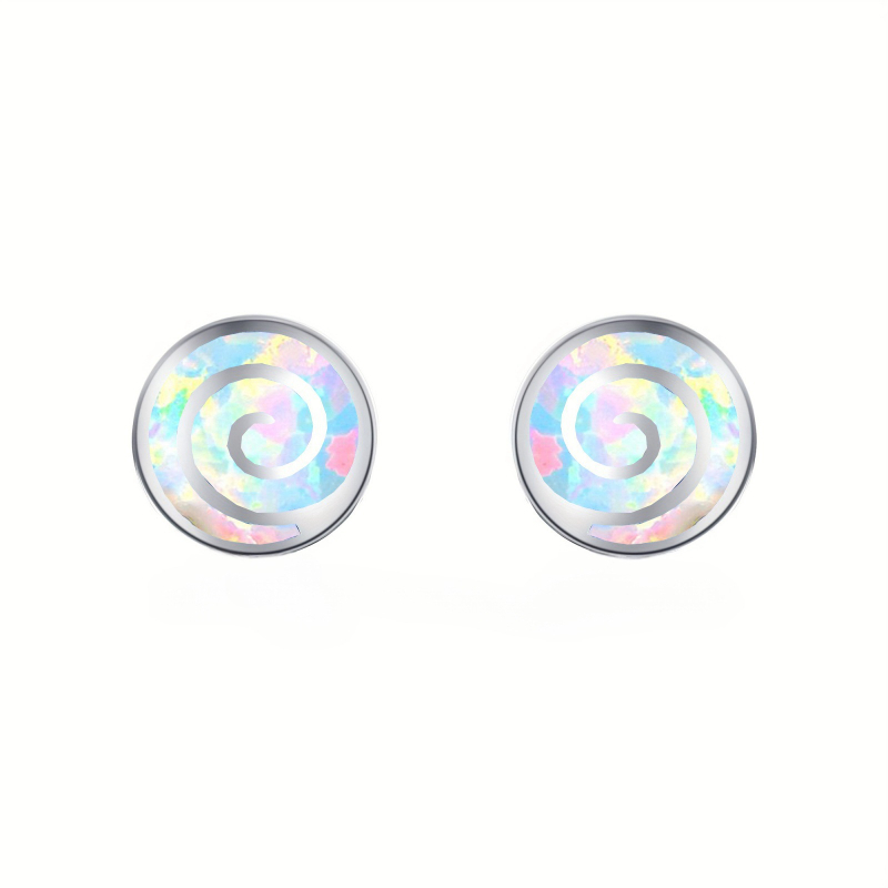 TikTok Amazon legkelendőbb opál spirál örvény fülbevalók aranyos lány fülbevalók opál