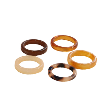 Νέο, μποέμικο ρετρό δαχτυλίδι ρητίνης με φαρδύ γείσο, 20 τεμαχίων, πολυτελές, εξατομικευμένο δαχτυλίδι Sense υψηλής ποιότητας, σε all-match γραμμή.