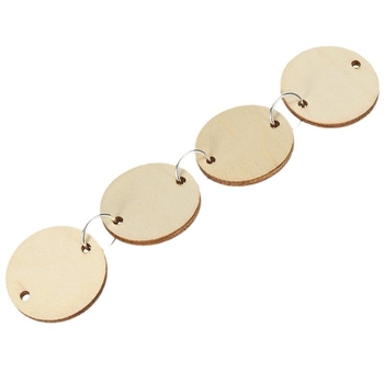 50 τεμάχια μίνι ξύλινη χειροτεχνία με τρύπα και κλιπ δαχτυλιδιού σπιτική χειροτεχνία γάμου και Χριστουγέννων για την ημέρα του Αγίου Βαλεντίνου