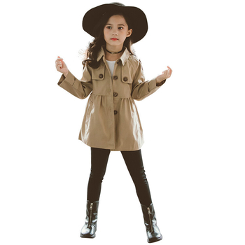 Djevojački proljetni kaput Dječji proljetni i jesenski kaput 2025. Korejski stil Strani stil Dječja odjeća srednje i velike veličine Djevojački top britanskog stila