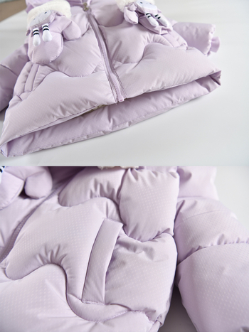 Dječji kaput s pamučnom podstavom, zadebljana flis podstava, novi dječji kaput s pamučnom podstavom, zimski kaput za djevojčice u zapadnjačkom stilu, tople rukavice, slatke