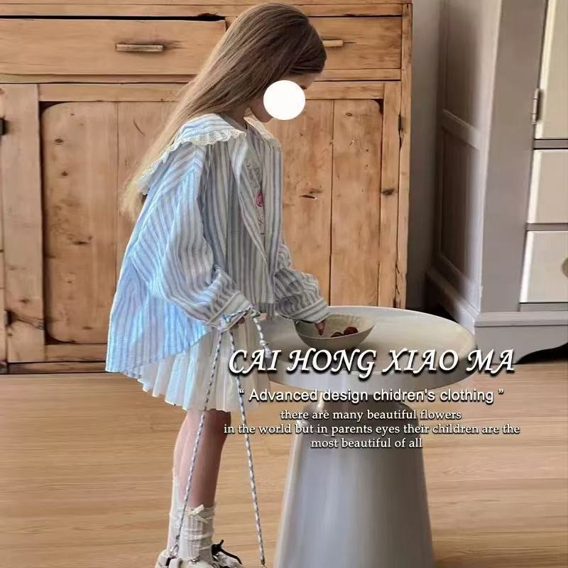 Tricou subțire de vară pentru fete, pentru copii mici, top elegant cu glugă, cu dungi simple, îmbrăcăminte la modă, cu protecție solară proaspătă