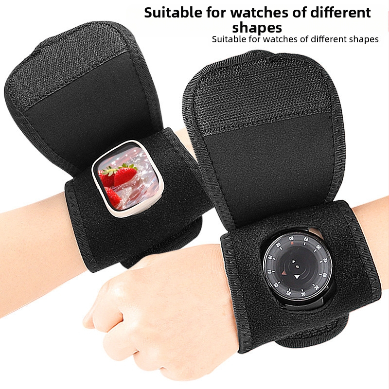 Защитна каишка за часовник за колоездене на открито, предпазваща екрана на часовника, устойчива на надраскване, абсорбираща удари и облекчаваща налягането, дишаща еластична каишка