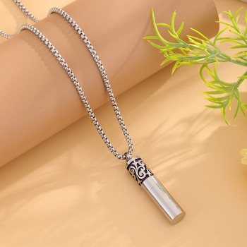 Κρεμαστό κόσμημα αιθέριου ελαίου αρωματοθεραπείας από ανοξείδωτο χάλυβα 316L Επεξεργασία και προσαρμογή κρεμαστού κόσμημα μπουκαλιού αρώματος αιθέριου ελαίου αρωματοθεραπείας από ανοξείδωτο χάλυβα