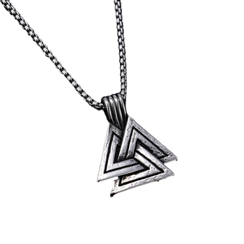 Νέο μενταγιόν από ανοξείδωτο ατσάλι Viking Rune με τριγωνικό σχήμα Viking σε πολύ χαμηλές πωλήσεις σε απόθεμα