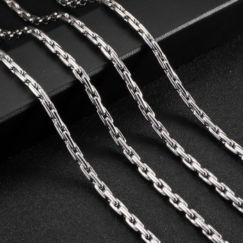 Ευρωπαϊκό και αμερικανικό κολιέ οβάλ από ανοξείδωτο ατσάλι 304, σε πολύ χαμηλές τιμές, για άνδρες, μοντέρνα κοσμήματα, απλό, κομψό, μόδα, κομψό