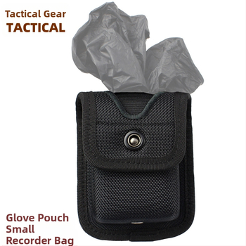 1680D neilona taktiskā cimdu soma, drošības peidžera/cimdu maciņš, drošības taktiskā jostas aksesuāru soma