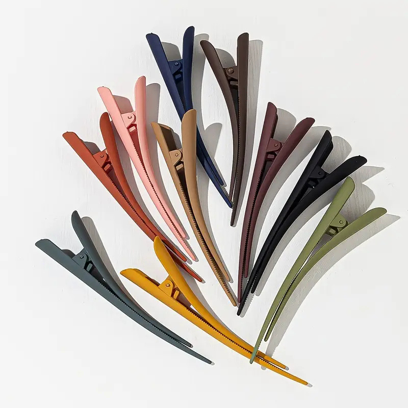 Jednobojna matirana kopča za kosu s pačjim kljunom, dodaci za kosu, jednostavne kopče za šiške, elegantne kopče sa strane, izdržljive ukosnice, 10 komada/set, pokrivala za glavu