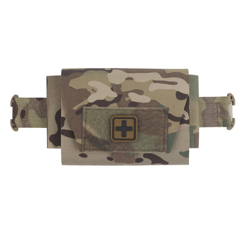 Μικρό, ελαφρύ και γρήγορο κιτ πρώτων βοηθειών καμουφλάζ Wosport V2 m, τοποθετημένο σε σύστημα, διαιρούμενου τύπου, οριζόντιας έλξης, σχεδιασμός γρήγορης απελευθέρωσης