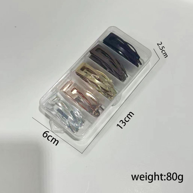 20 vnt. pakuotėje dėžutėje su kryžminiu kraštu, karštai parduodamų trikampių snapelių, BB segtukų, metalinių plaukų segtukų