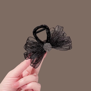 Φουρκέτα υψηλής ποιότητας για γυναίκες με μικρό όγκο μαλλιών, μισοπλεγμένα μαλλιά, κλιπ φιόγκου, μικρή φουρκέτα στο πίσω μέρος του κεφαλιού, κάλυμμα κεφαλιού με φουρκέτα