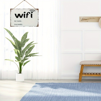 Határokon átnyúló temu új lakberendezési nappali hálószoba wifi jelszójelző fa logó kreatív dekorációs kártya