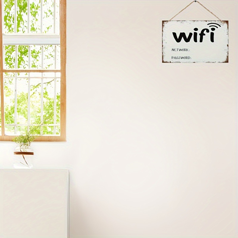 Határokon átnyúló temu új lakberendezési nappali hálószoba wifi jelszójelző fa logó kreatív dekorációs kártya