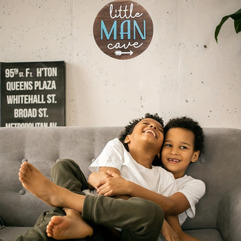 Трансгранична тема популярна декорация за дома дървена плоча за врата с кръгло лого креативна декоративна чиния за дома