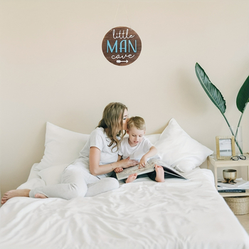 Трансгранична тема популярна декорация за дома дървена плоча за врата с кръгло лого креативна декоративна чиния за дома