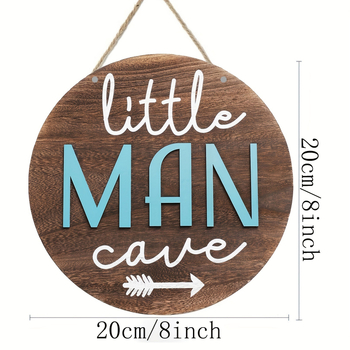 Трансгранична тема популярна декорация за дома дървена плоча за врата с кръгло лого креативна декоративна чиния за дома