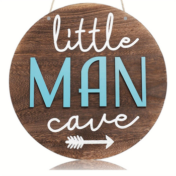 Трансгранична тема популярна декорация за дома дървена плоча за врата с кръгло лого креативна декоративна чиния за дома