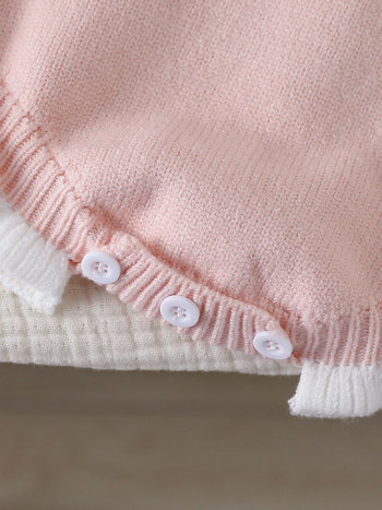 25 Διασυνοριακά Δημοφιλή Μωρό Κορίτσι Χαριτωμένο Χειροποίητο Πλεκτό Ζακέτα με Λουλούδια και Γάντζο, Ολόσωμη Φόρμα, Σλιπ με Σέρνεται