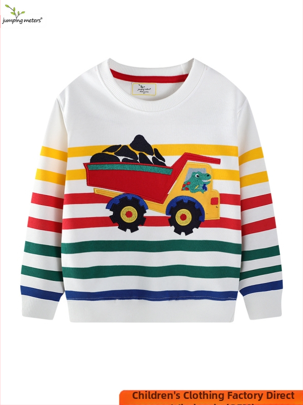 Piiriülene laste dressipluusitehase ümara kaelusega laste dressipluus pullover 2025 uus Euroopa ja Ameerika multifilmidega laste dressipluus ümara kaelusega