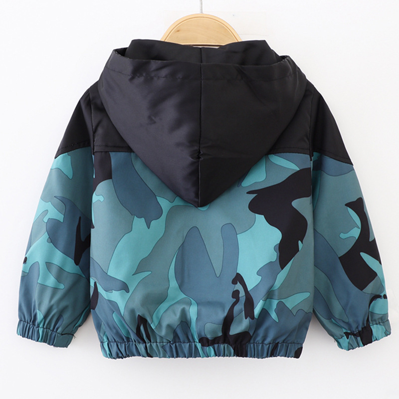 Dječja odjeća Dječji proljetni i jesenski kaput 2024. Novi dječji zapadnjački stil proljetni i jesenski maskirni kaput Dječja odjeća za bebe