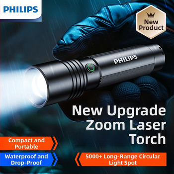Φακός Philips Zoom Super Bright Type-C με φόρτιση για οικιακή χρήση, μικρό εξωτερικό φωτιστικό κάμπινγκ έκτακτης ανάγκης SFL2146