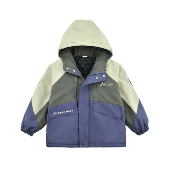 Μπλούζα με μπουφάν εξωτερικού χώρου για αγόρια, μεσαίου και μεγάλου μεγέθους, φθινοπωρινό και χειμερινό μπουφάν από χοντρό βαμβάκι, παιδική αδιάβροχη, αντιανεμική μπλούζα, μοντέρνα ρούχα