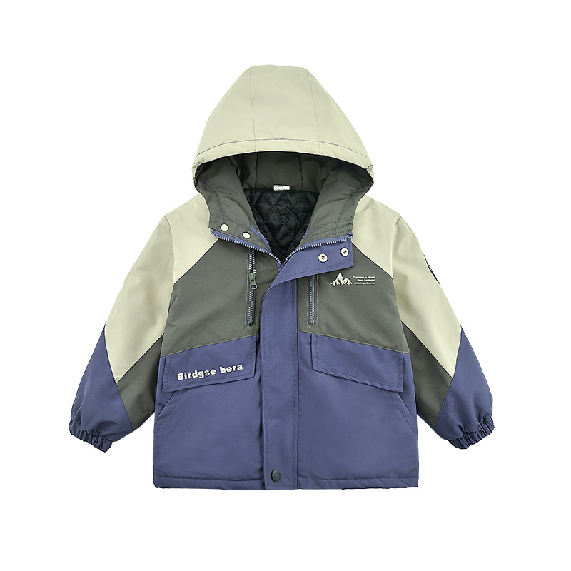 Dječja vanjska jakna za srednje i velike djece, jesenska i zimska zadebljana pamučna jakna, dječja vodootporna, vjetrootporna, moderna odjeća