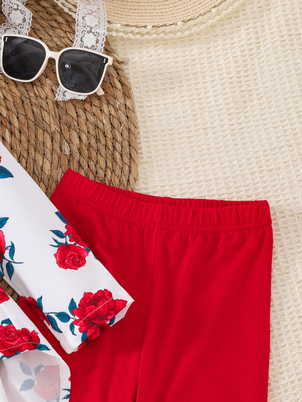 2024-es őszi-téli Amazon Explosions rózsaszín masnis, fodros, ujjatlan, szabálytalan, szűk nadrághuzat