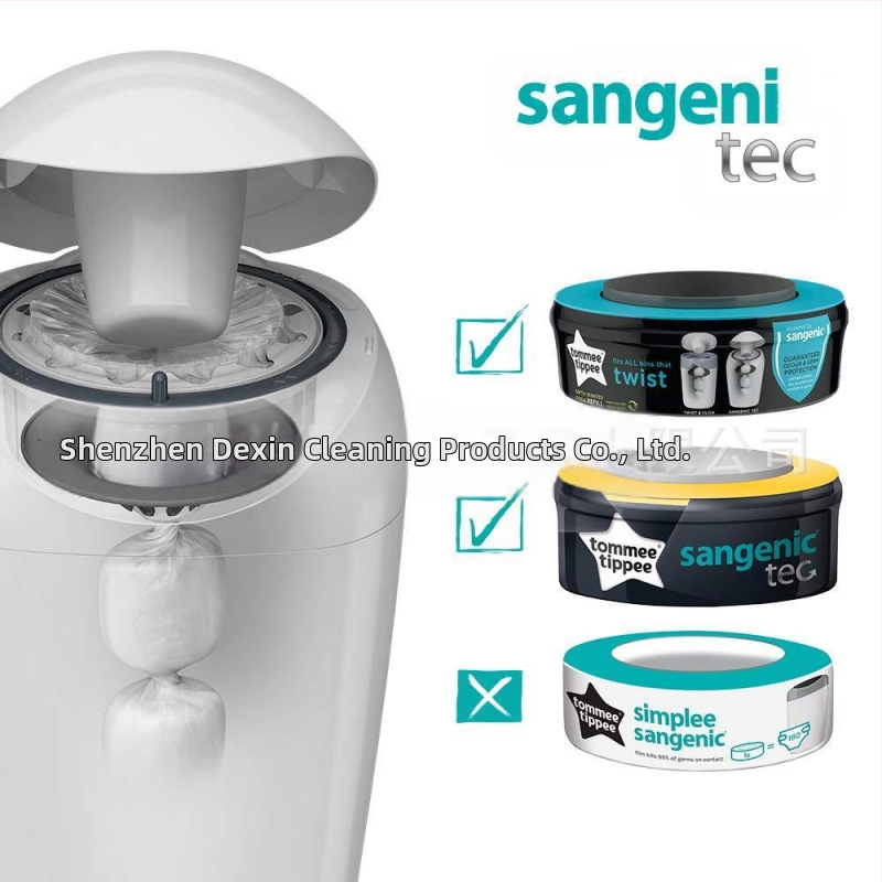 Vrece na odpadky Tommee Tippee Sangenic Tec na detské plienky, vedro, 100, 200, 400 m