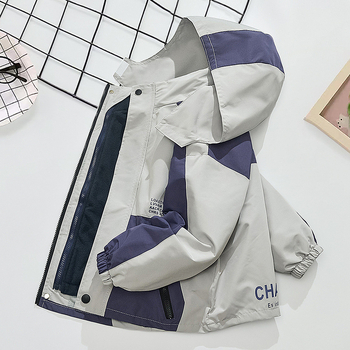 Ρούχα Charge για Αγόρια 2025 Άνοιξη και Φθινόπωρο Νέο παλτό με επένδυση fleece και φθινοπωρινό Τρία σε Ένα αφαιρούμενο χειμερινό μεγάλο παιδικό παλτό