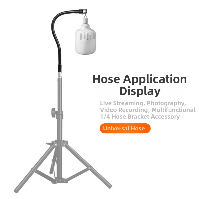 Скоба за мобилен телефон, таблет, микрофон, метален маркуч, универсален въртящ се M10, външни зъби, закачалка за лампа