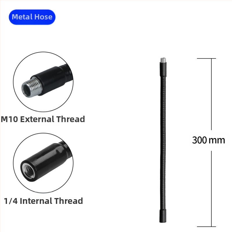 Držiak na mobilný telefón, tablet, mikrofón, husí krk, kovová hadica, univerzálny otočný M10, vonkajšie zuby, závesný krúžok na lampu