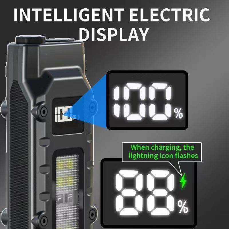 Naujas taktinis žibintuvėlis su juosmens segtuku, trijų šviesos šaltinių kempingo žibintuvėlis, savigynos mini itin plonas nešiojamas lauko žibintuvėlis