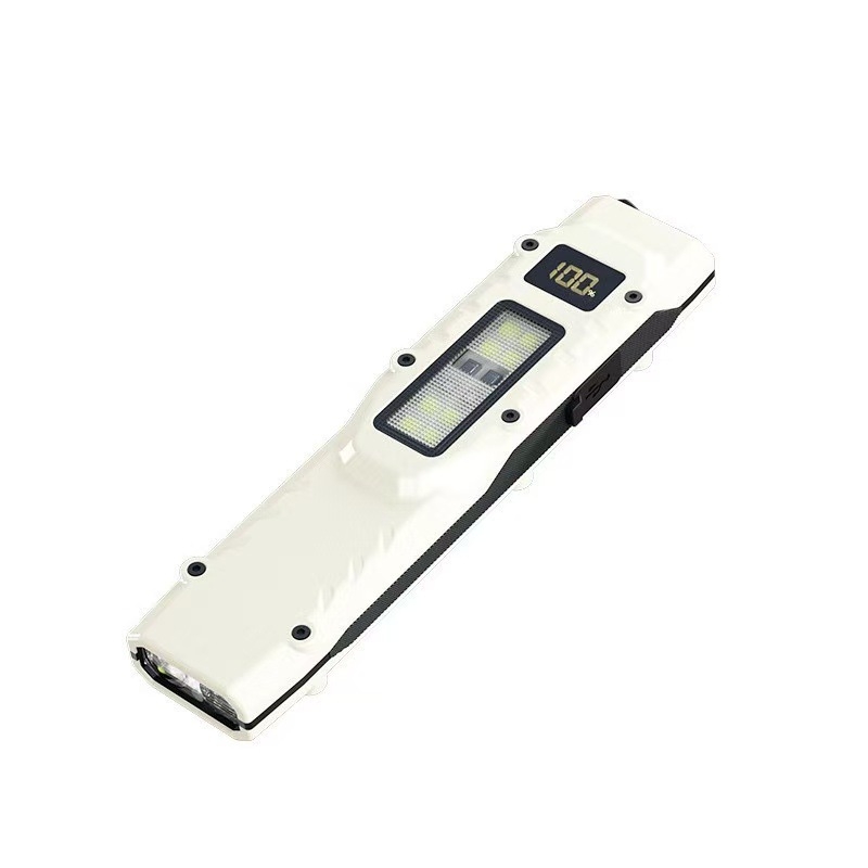 Naujas taktinis žibintuvėlis su juosmens segtuku, trijų šviesos šaltinių kempingo žibintuvėlis, savigynos mini itin plonas nešiojamas lauko žibintuvėlis