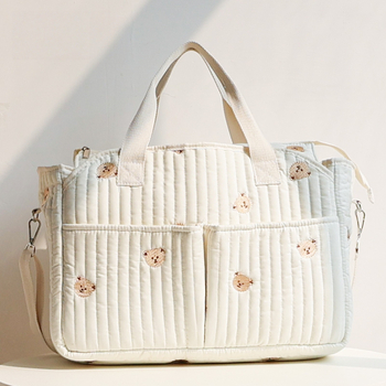 Нова чанта за мама в стил Ins, голям капацитет, бебешка чанта за излети, чанта за съхранение на пелени, многофункционална, през рамо