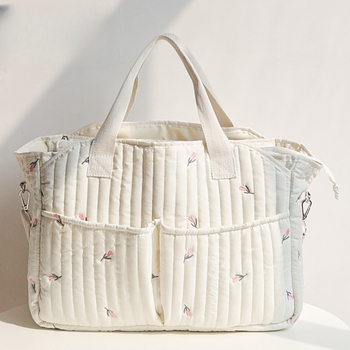 Нова чанта за мама в стил Ins, голям капацитет, бебешка чанта за излети, чанта за съхранение на пелени, многофункционална, през рамо