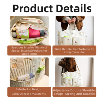 Нова чанта за мама в стил Ins, голям капацитет, бебешка чанта за излети, чанта за съхранение на пелени, многофункционална, през рамо