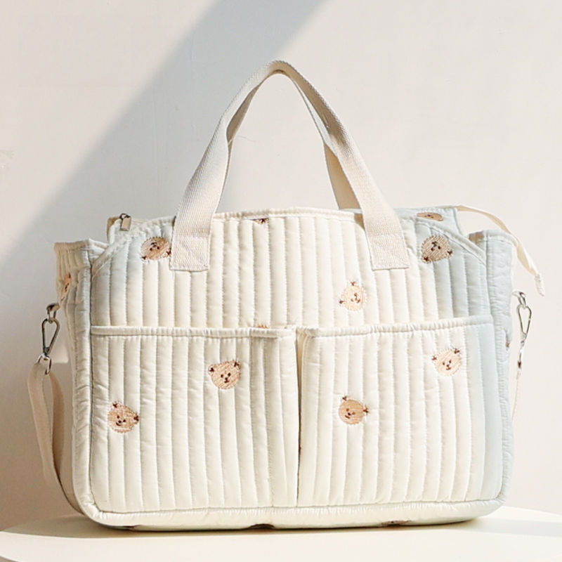 Нова чанта за мама в стил Ins, голям капацитет, бебешка чанта за излети, чанта за съхранение на пелени, многофункционална, през рамо