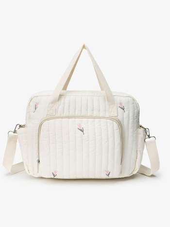 Dél-Korea új hímzett medvés múmiatáskája, nagy kapacitású pelenkatároló táska, hordozható anya-baba utazótáska